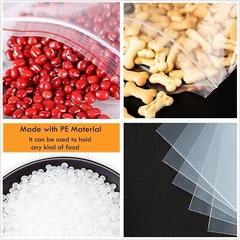 100 13×18 Clear Zip and Lock Plastic Zipper Poly Locking Reclosable Bags