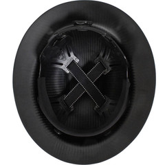 Dynamic Wolfjaw Matte Black Type 1 Class C Full Brim Black Carbon Fiber Hard Hat