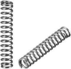 Wire Diameter 0.012″, OD 0.08″, Free Length 0.39″ Spring Steel Coil Extended Com