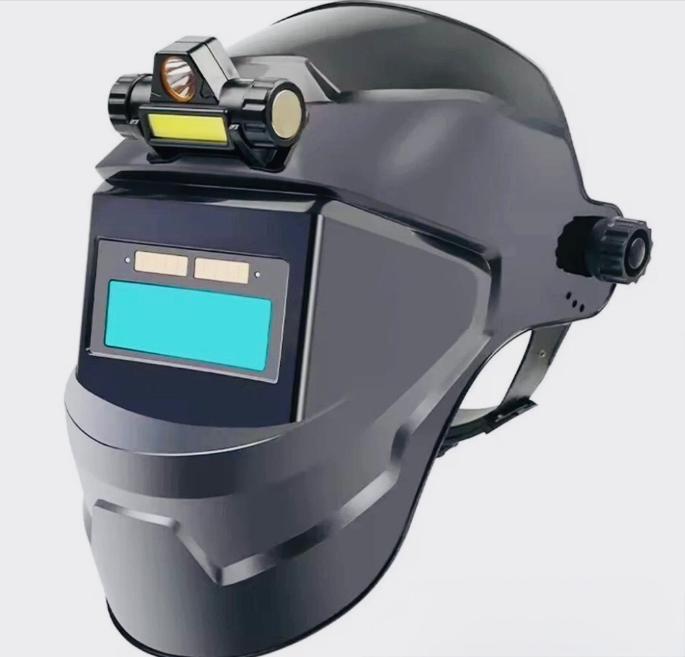Solar Powered Auto Darkening Welding Helmet – Large View, True Color, High Temp