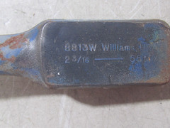 WILLIAMS 8813 HAMMER STRIKING FACE 2-3/16″ OFFSET BOX WRENCH 12 POINT