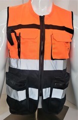 FX SAFETY VEST – Class 2 High Visibility Reflective ORANGE Safety Vest