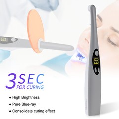 Dental LED Light Cure Lamp Cordless 3Second Fast Curing Light 2 Modes 3SEC USA