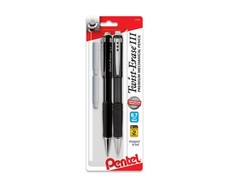 Pentel Twist-Erase III Mechanical Pencil, (0.7mm), 2 Pack, Multicolor