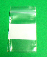 2×3 White Block Poly Reclosable Zip Bags 2mil Writeable 2″x 3″ 2 Mil 500 Bags