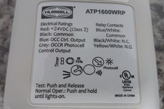 Hubbell Wiring Device-Kellems ATP1600WRP 24VDC LED Occupancy Sensor
