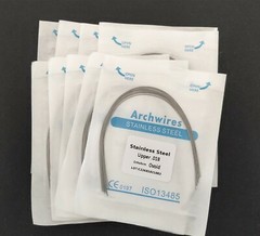 Dental Orthodontic Treatment Stainless Steel Arch Wires Round Ovoid Form