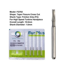 Wave Dental Surgical Burs Carbide FG SURG 25mm High Speed FG Round Taper Pear
