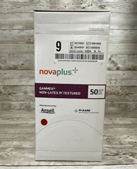 1 Box Gammex NovaPlus Non-Latex PI Textured Surgical Glove Size: 9 Exp 9/24