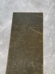 .020” Brass 6” X 12” With One Side Peel Coated, Satin Brass