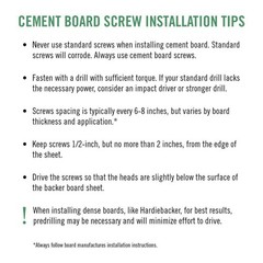 Everbilt #9 x 1-1/4 in. Ribbed Flat Head T25 Cement Board Screw 750-Pack