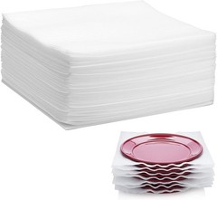 100 Pack Foam Wrap Sheets for Packing Storage Shipping Moving Supplies, Cushi…