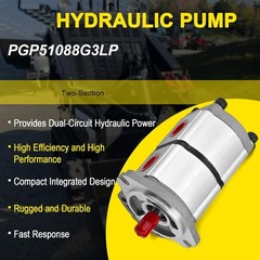 New Two-Section Hydraulic Gear Pump PGP51088G3LP For Skid Steer Loader KTT23 AGT
