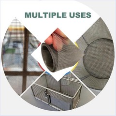 304 Stainless Steel Wire Mesh Screen,15.7 X 59 Inches, 1Mm Hole 20 Mesh, No Rust
