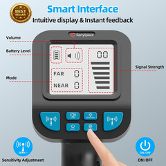 512Hz Pipe Locator Underground Pipe Detector 3in Screen Rechargeable HVAC Tool