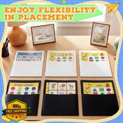 Fuutreo 12pc White Black Oversized Wall Pockets
