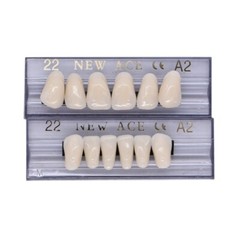 168PC Acrylic Resin Denture #22 Dental Upper Lower Shade A2 Teeth Set USA