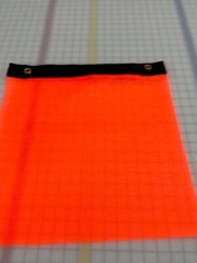 *NEW* 18″ x 18″ ORANGE Mesh Safety Flags w/Grommets 6pc Oversize Load Heavy Duty