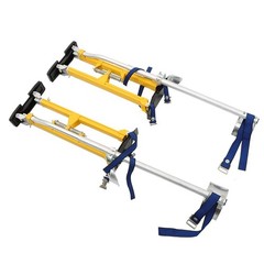 Adjustable 24″-40″ Drywall Stilts Aluminum Tool – Painting Painter Taping Yellow