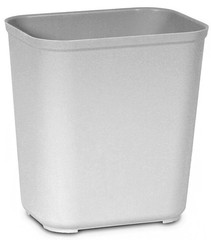 RJ Schinner Co Fire-Resistant Trash Can Rubbermaid 28 Quart / 7 gal. Gray Thermo