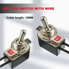 Heavy Duty Toggle Switch SPST 2 Pin ON/Off Rocker Toggle Switch 6A/125V