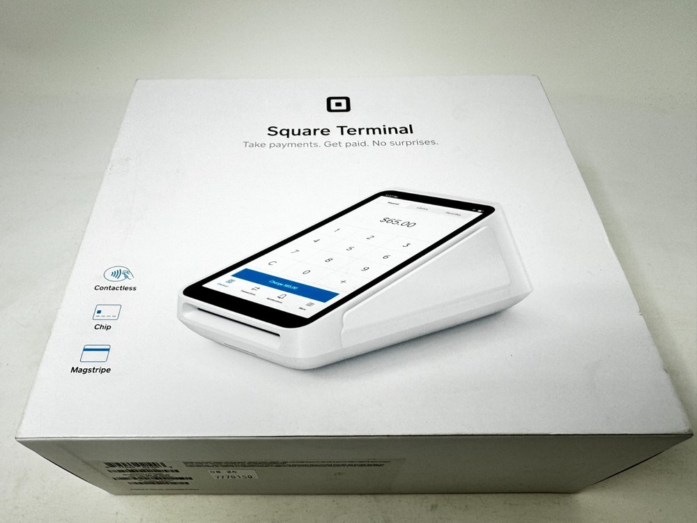 Square Terminal Credit Card Machine White Mobile POS Payment Processing