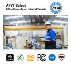 Metalux Vaportite 4 ft. White Integrated LED Industrial Vaportite Selectable CCT