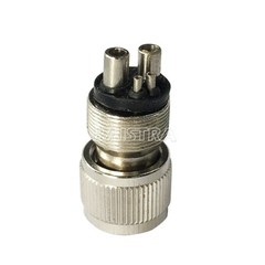 Dental Handpiece Tubing Change Adapter Connector Converter 4Holes to 2Holes