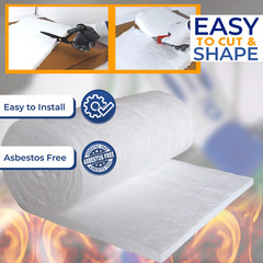 Ceramic Fiber Insulation Blanket – 1”x 24”x 60” – 8# 2400F