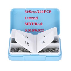 200Pcs Dental Orthodontic Buccal Tubes 1st 2nd Molar Roth/MBT 022 018 Monoblock