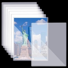8 1/2″ x 11″ Rigid Print Protectors Clear Sheet Protectors Hard Plastic Paper…