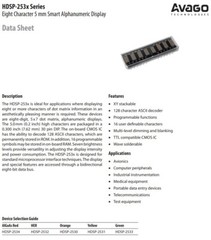 HP QDSP-2539/2543 Green 8 Charactor 3.7mm Collectible Dot-Matrix LED Display New