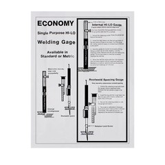 HFS(R) Hi-Lo Welding Gauge Gauge Internal Single Purpose Root Gap Metric
