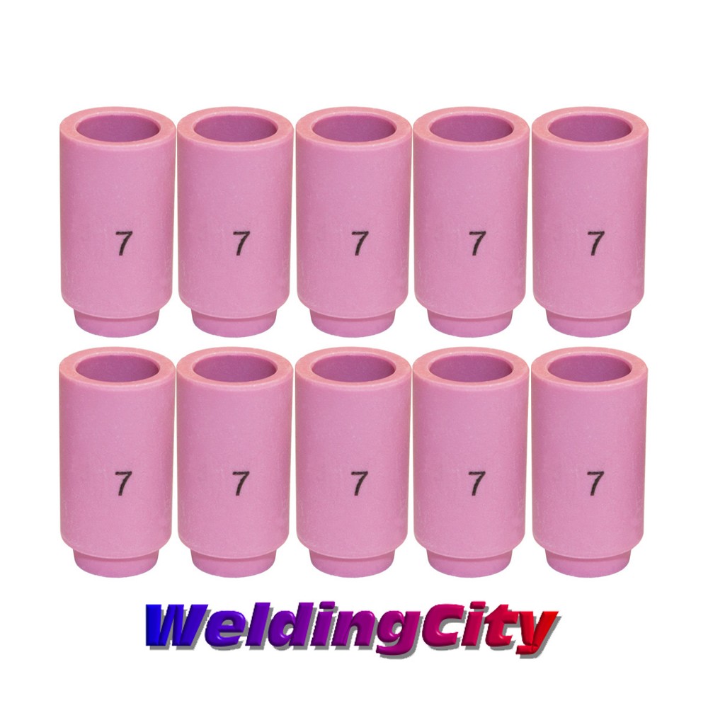 WeldingCity® 10-pk Ceramic Cup Nozzle 13N11 #7 7/16 TIG Welding Torch 9/20/25 US