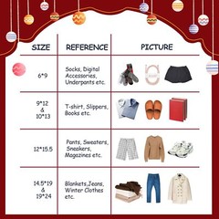 Christmas Poly Mailer 14.5×19 Inch 50 Pcs Waterproof Shipping Bags for Clothi…