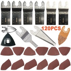 240pcs Oscillating Multi Tool Saw Blades Wood Metal Cut Cutter For Dewalt Fein