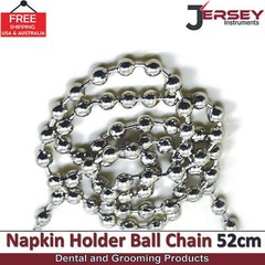 BEADEN® Dental Bib Clips Napkin Holder Chain with Metal Ball Dental Orthodontics