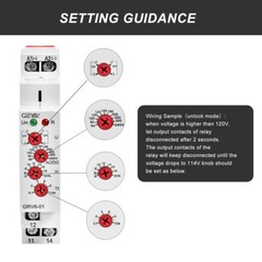 GEYA Single Phase Over Under Voltage Monitoring Relay Voltage Protection Device
