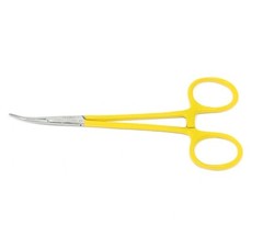 Premium Kelly Hemostat Forceps 5.5″ Curved “Fine” Locking Handle “Yellow” Color