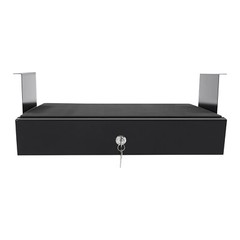 Sliding Under Desk Storage Drawer Pull-out Drawer W/Computer Pad For Stand Desk