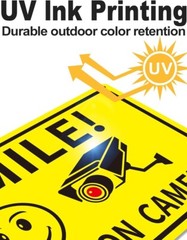 4-Pack Smile You’re On Camera Signs 8″x12″ Rust Free Aluminum Video Surveillance