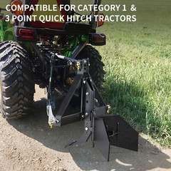 Steel Middle Buster Plow for Cat 1 3 Point Quick Hitch Tractors Furrowing Plow
