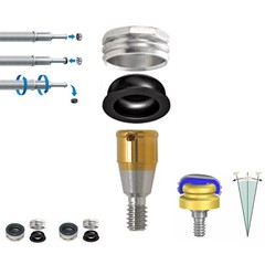 US Dental Overdenture Retention Cap Male Processing Inserts OSS Locator Abutment