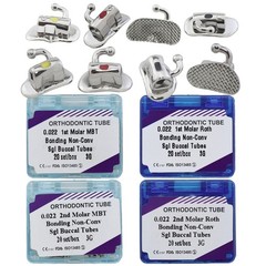 tubos de ortodoncia Orthodontic Buccal Tubes Dental Ortho Molar Tube Roth MBT