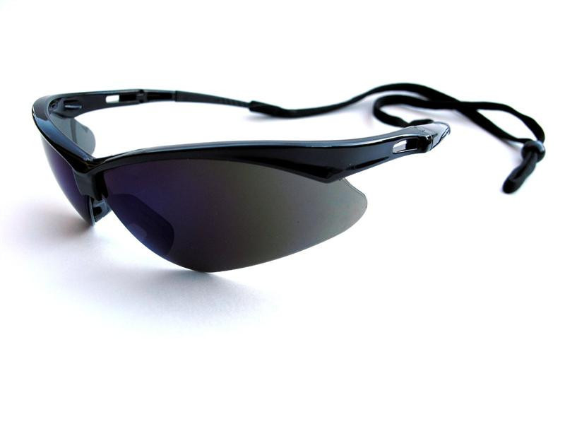 3 Pair Kimberly Clark Nemesis 3000356 / 25688 Safety Glasses Black Frame, Smoke