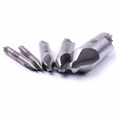 5-Piece HSS Center Drill Bits Set #1-#5, 60° Angle for Lathe & Metalworking
