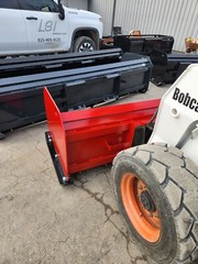 8′ Bobcat 30″ Snow Pusher Box Skid steer Commercial Plow Box CAT Case Protech