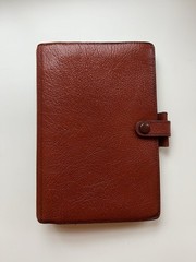 Vintage Filofax Winchester Organizer 4CL Real Calf Leather Brown Personal Size