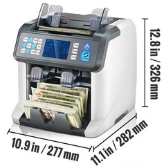 VEVOR Money Counter Machine Bill Counter with UV MG IR DD Counterfeit Detection