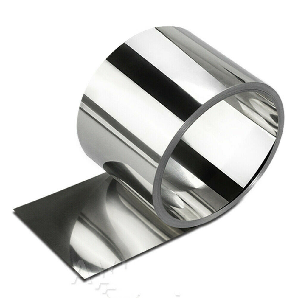 1M 304 Stainless Steel Band SUS304 Sheet Foil Plate Strip Thickness 0.01mm-1mm